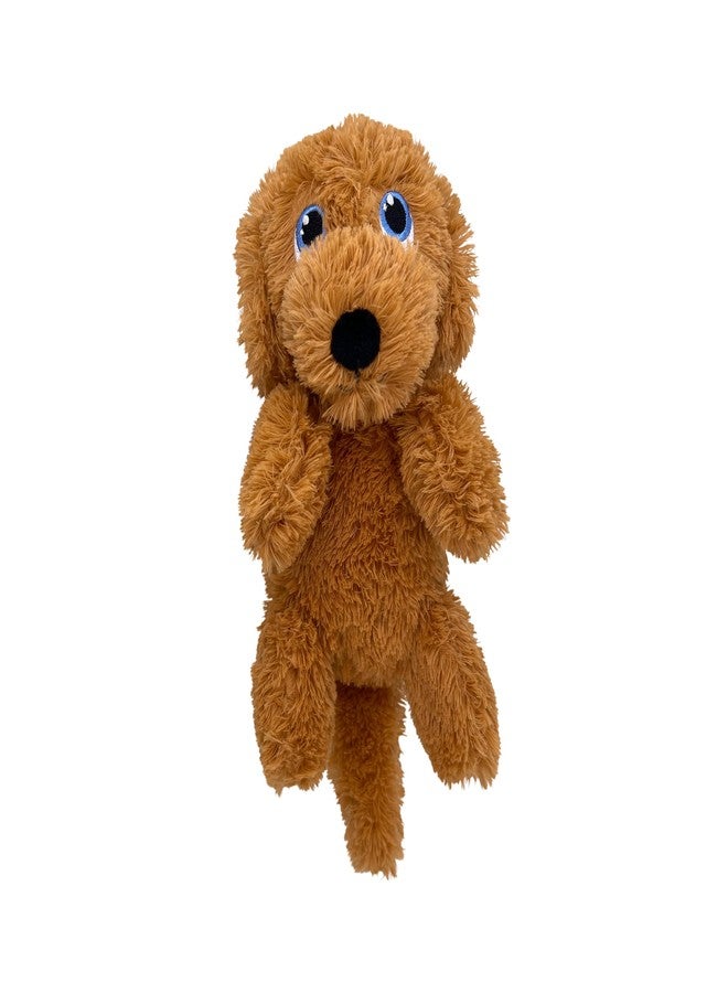 KONG Comfort Pups Goldie Dog Toy, Super Soft Plush Fur & Floppy Body for Snuggling, Squeaker & Crinkly Ears for Engaging Play, Ideal for Cuddling, Fetching, Shaking, Thrashing, Reduces Boredom, Medium - Image 1